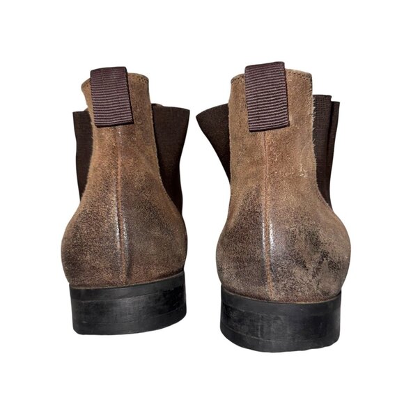 Bill Tornade French Designer Chelsea Boots Men\'s 42 Leather Gored Pull On Ankle main image 8